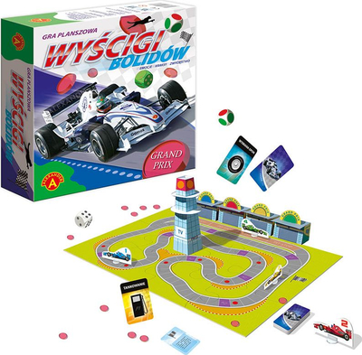 Loja tavoline Alexander Gra F1 Races, lojë strategjike, për familje, shumëngjyrëshe