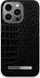 Mbështjellës telefoni iDeal of Sweden Neo Noir Croco, për iPhone 13 Pro, magnetik, i zi