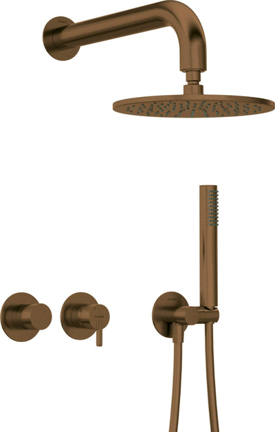 Set dushi i fshehur Deante Silia NQS C0YK, kokë dushi tip shi, bronz i furçum