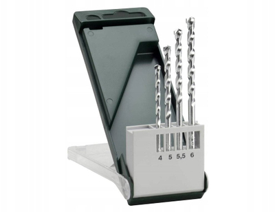 Set stërvitëse gurësh Bosch 2609255459, 4 copë, 4-6 mm, bisht cilindrik
