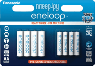 Bateri Panasonic AA / R6, AAA / R03, 1900mAh, 8 copë