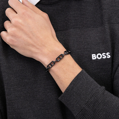 Byzylyk për meshkuj Hugo Boss Code 1580728M, i zi