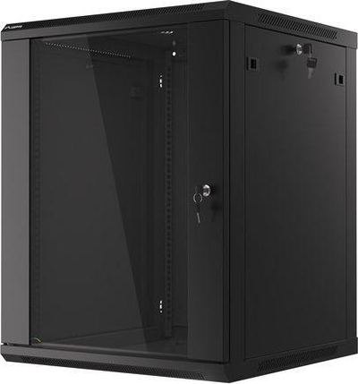 Lanberg WF01-6615-10B 19" Ѕиден Rack Кабинет, 15U, 600x600 mm, Црн