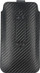 Këllëf telefoni Forcell Pocket Carbon Model 16, universal, për Samsung A22 5G, i zi