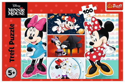 Puzzle Trefl Amusing Minnie, 100 copa, shumëngjyrësh