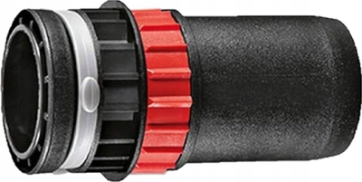 Adapter me kapëse për zorrë thithëse Flex SAD-C 408360, dia 27-36mm, me rregullim shtesë ajri, i zi