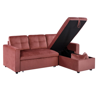 Divan-Shtrat këndor Wayne rozë HM3028.12, rozë