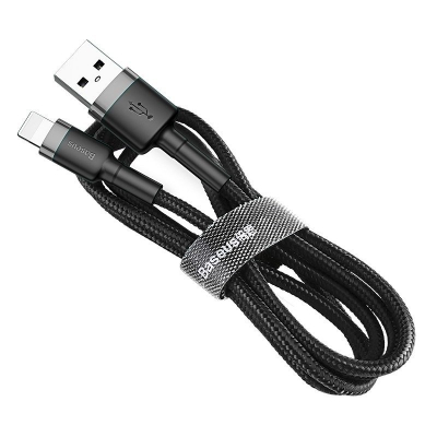 Kabllo USB Baseus Cafule USB A në Lightning, 1 m, 2.4A, i zi