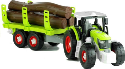 Lodër traktor me rimorkjo Leantoys Unscrewing, 43cm, shumëngjyrëshe