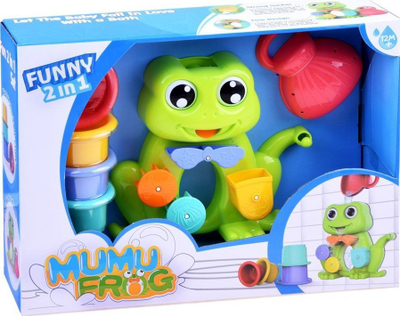 Lodër banje Jokomisiada Bath Frog ZA2779, me gota uji, me kupë thithëse, shumëngjyrëshe