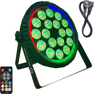 Reflektor skene LIGHT4ME HEX PAR RING, 18x6W, RGBWA+UV, i zi