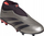 Këpucë futbolli adidas Predator League LL FG Jr IF6357, pa lidhëse, për fëmijë, fushë me bar natyral, ngjyrë argjend me të zezë