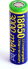 Рикабелна батерија Гембирд 18650, 3000mAh, 3.7V, сино зелена