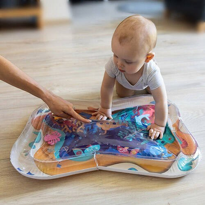 Tapet uji me fryrje Babyono Inflatable Water Mat, për beba, shumëngjyrësh