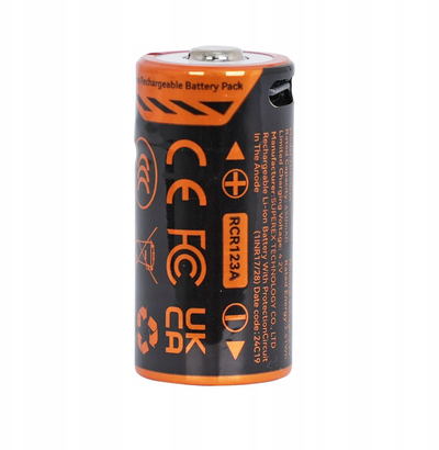 Bateri rikarikueshme Flextail 650CHT, RCR123A Li ion, 650mAh