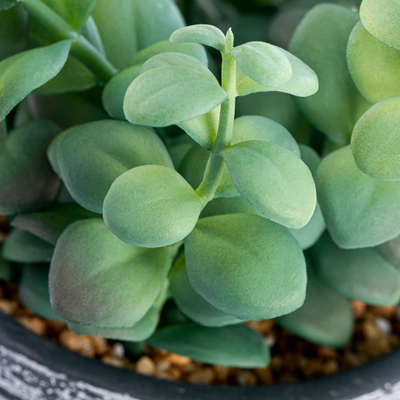 Lule artificiale AmeliaHome Greeny, 23cm, vazo dekorative, jeshile grafit