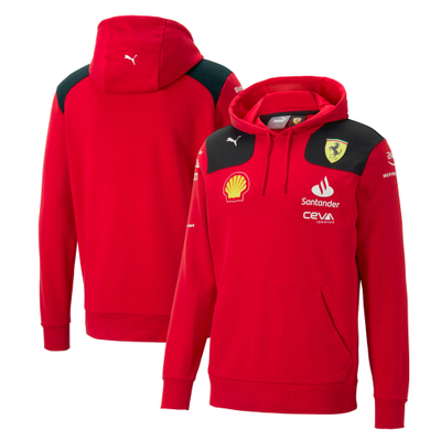 Bluzë me kapuç Scuderia Ferrari F1 2023 Team, burrash, përmesh S, e kuqe