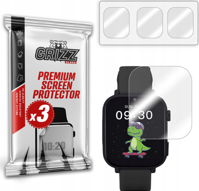 Fletë mbrojtëse ekrani Hydrogel 3 copë për Garett Kids Nice Pro 4G, transparente