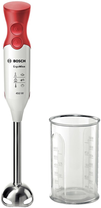 Blender dore Bosch MSM64110, 450W, QuattroBlade, i bardhë