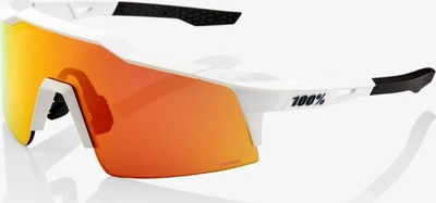 Syze sportive 100% SPEEDCRAFT SL, lente HiPER Red Mirror, të bardha