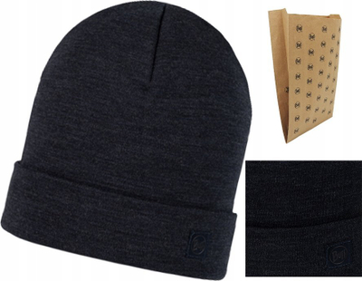 Kapele ski Buff Merino Heavyweight Beanie Solid, 100% lesh merino, madhësi universale, blu indigo