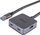 Hub USB Lindy me 4 porta, USB 3.2 5Gbps, kabllo 5m, gri