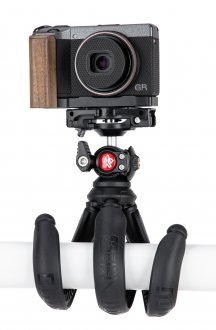 Tripod i përdredhshëm FireFly YogaPod, 30x7.5cm, për telefon dhe kamera, i zi