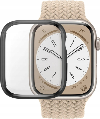 Mbrojtëse PanzerGlass Full Body për Apple Watch 45mm, me D3O, e zezë