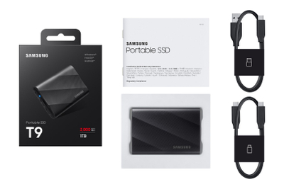 SSD i jashtëm Samsung T9, 1TB, USB 3.2, i zi