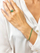 Byzylyk për femra Marc Malone Tessa Green Bracelet MCB23055G, 16 cm, i artë/gjelbër