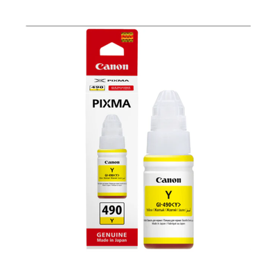 Bojë printeri Canon Pixma Rimbushëse GL-490, E verdhë