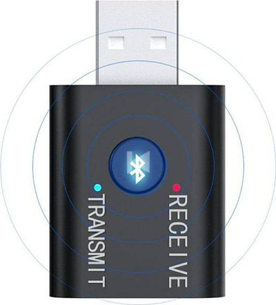 Adapter Bluetooth AK276D, transmëtus edhe marrës, USB, i zi