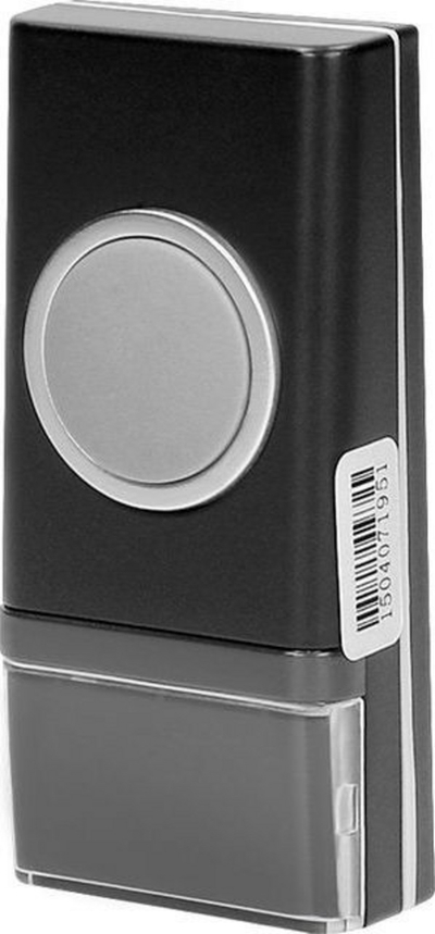 Buton wireless zile ORNO OR-DB-YK-118, për zgjerim zileje, i zi me argjendtë