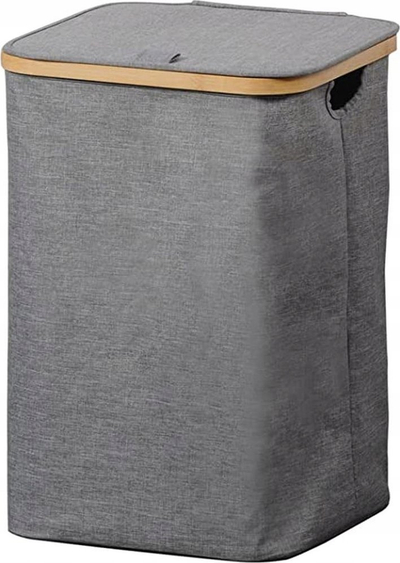 Shportë rrobash Kesper Laundry Basket, 50L, me një ndarje, gri