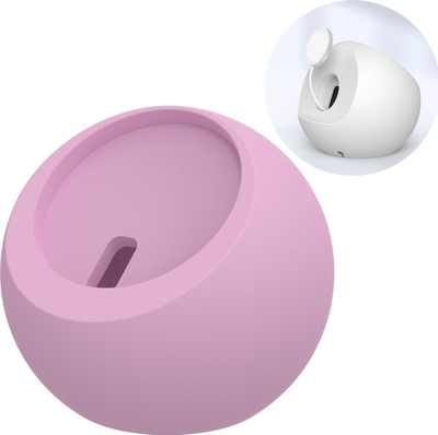 Mbajtëse magnetike CHOETECH H050, 2 në 1 për iPhone dhe Apple Watch, silikoni, rozë