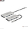 Hub USB Club3D CSV-1547, USB-C në 4x USB-A, 10Gbps, argjendtë