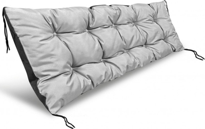 Jastëk kopshti për bankë me paleta europiane Garden Bench, 120x40 cm, Codura që s’e zë uji, gri e hapur