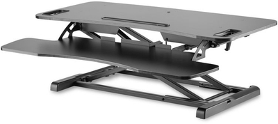 Mbajtëse tavoline ergonomike Digitus Ergonomic Workspace Riser, rregullim lartësie 10-50 cm, sipërfaqe 95 x 62 cm, e zezë