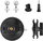 Mbajtëse suction cup për tripod Puluz Magic Arm, krah fleksibël 360°, për kamera aksion, e zezë