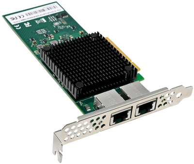 Kartë rrjeti Microconnect X710T2L, PCIe x8, gigabit, e gjelbër