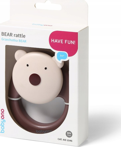 Lodër rrotulluese BabyOno Bear, për bebe 3m+, shumëngjyrëshe