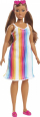 Kukull Barbie Loves the Ocean Rainbow, fustan me vija shumëngjyrëshe, syze zemre rozë