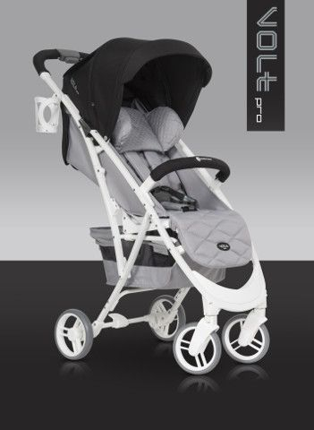 Karrocë për fëmijë Euro-cart Volt Pro, e bardhë/e zezë