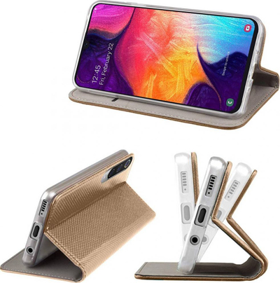 Mbulesë telefoni Gegeszoft Flip Cover për Samsung Galaxy S22 SM-S901, silikoni, ngjyrë ari
