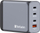 Karikues muri Verbatim GaN 66840, 200W, 3x USB C, USB A, gri