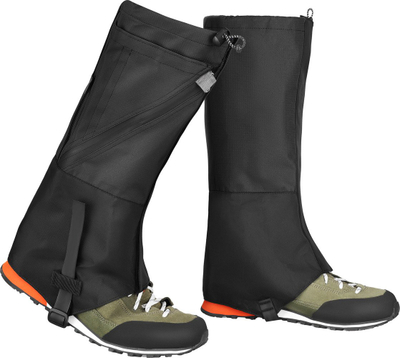 Gaiters NILS Camp NC17112, me rrjetë ventilimi, rezistente ndaj ujit, të zeza
