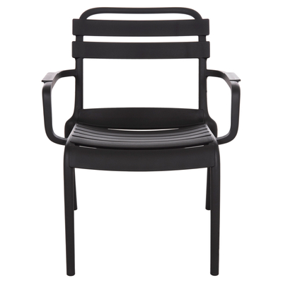 Karrige lounge oborri KORVER HM6333.02, polipropilen, 63.5x65x76cm, e zezë