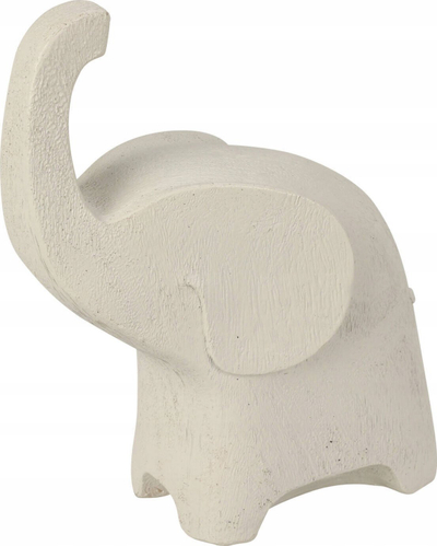 Figurinë dekorative Home Styling Collection Elephant, 20 cm, për raft, e bardhë