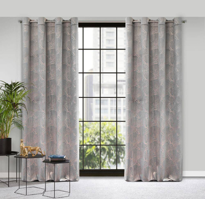 Perde Eurofirany Pierre Cardin 379829, kadife, 140x250 cm, gri me shkëlqim