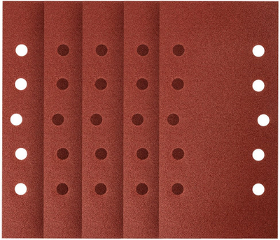 Абразивна хартија NEO TOOLS 115 x 230mm P120, сет 5 парчиња, со дупки